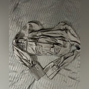 Elegant Gray Women's Top